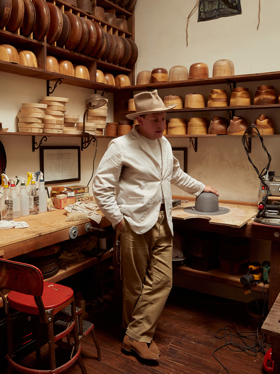 Inside the Wellema Hat Co Thomas Mason